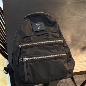 Marc By Marc Jacobs Black Backpack with Silver Details